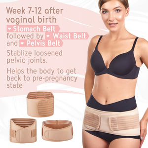 3 in 1 Postpartum Recovery Wrap - Bounce Back with the Tummy Bandit Waist Shape-wear