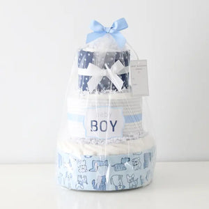 Baby Boy Diaper Cake Gift - Puppy Theme by Baby Blossom Company