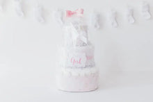 Load image into Gallery viewer, The Baby Blossom Company Diaper Cake: The Perfect Baby Shower Must-Have
