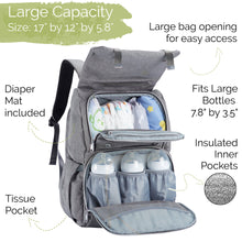 Load image into Gallery viewer, Explorer Large Diaper Backpack
