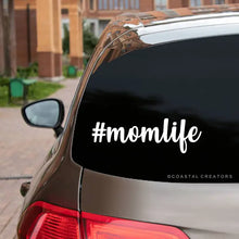 Load image into Gallery viewer, Mom Life Vinyl Window Sticker Decal (White) - Three Options
