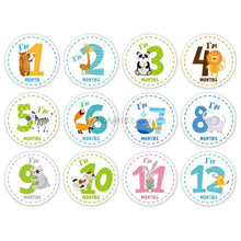 Load image into Gallery viewer, Cherish Every Moment: 12-Piece Baby Photography Monthly Milestones Photo Cards
