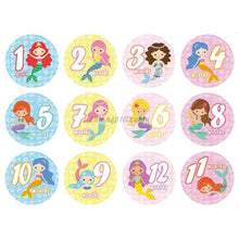 Load image into Gallery viewer, Cherish Every Moment: 12-Piece Baby Photography Monthly Milestones Photo Cards
