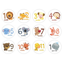 Load image into Gallery viewer, Cherish Every Moment: 12-Piece Baby Photography Monthly Milestones Photo Cards
