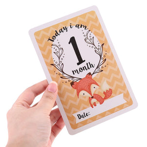 Celebrate Baby's Magical Milestones with Adorable Animal Photography Cards!