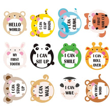 Load image into Gallery viewer, Cherish Every Moment: 12-Piece Baby Photography Monthly Milestones Photo Cards
